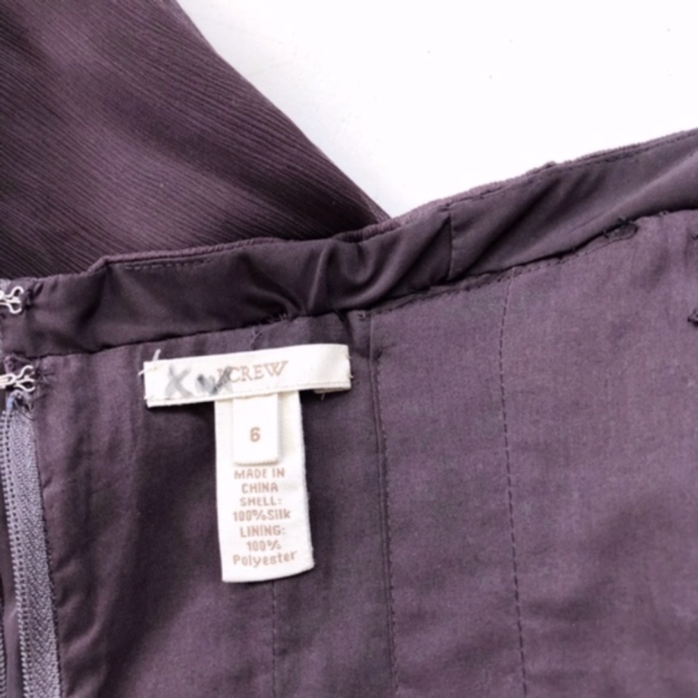 J. Crew Taryn Plum Silk Purple Dress - Picture 8 of 8